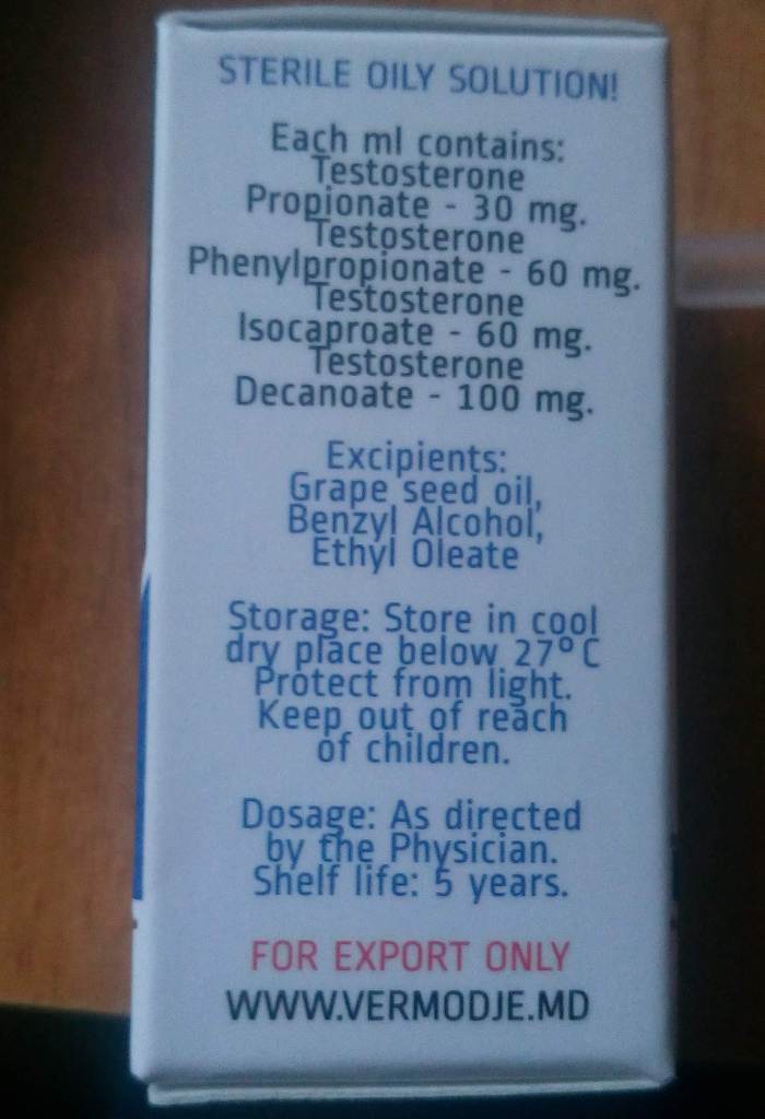 Тестирование продукции Vermodje New Line - Бодибилдинг форум AnabolicShops
