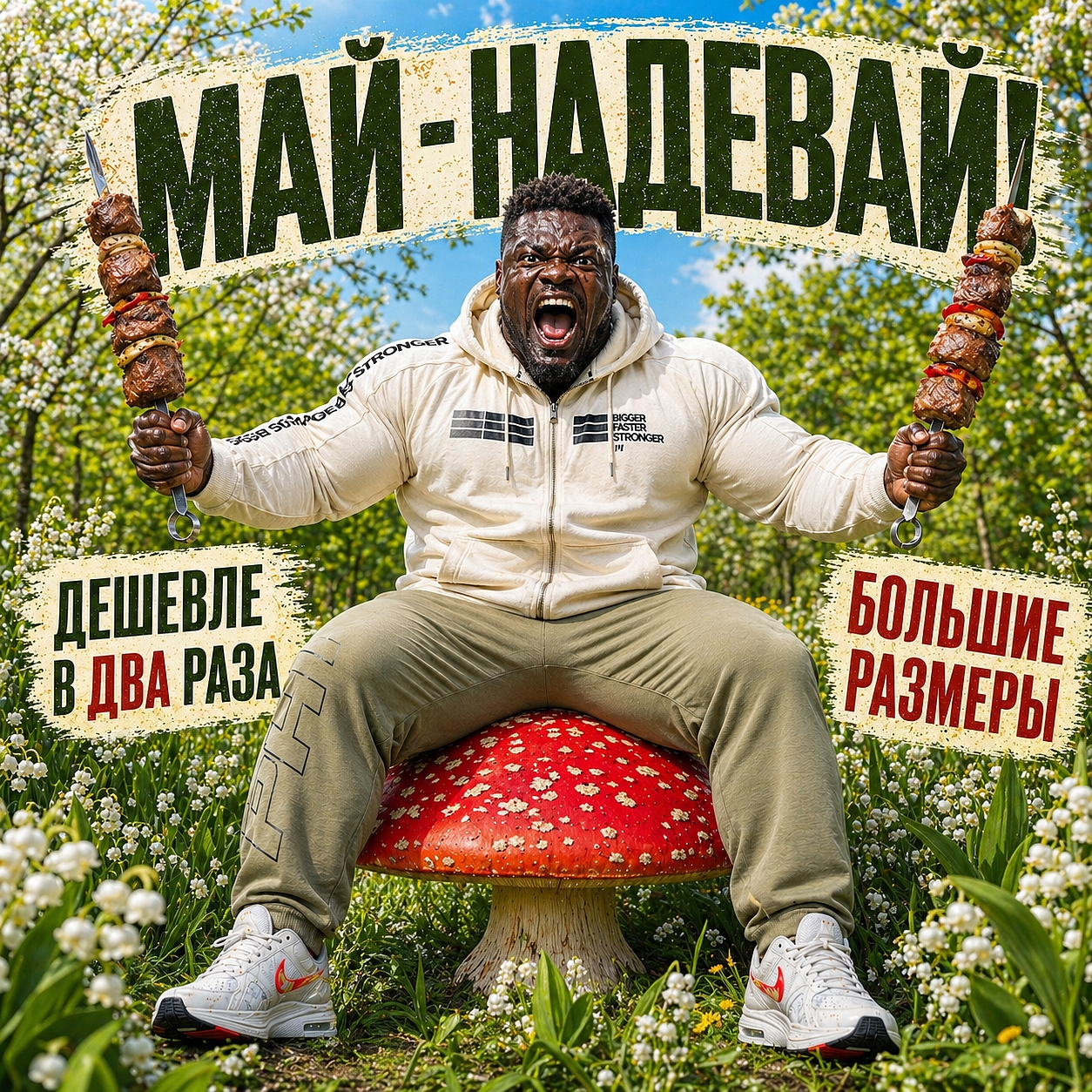 Акция "МАЙ - НАДЕВАЙ!" Промокоды -50% - Бодибилдинг форум AnabolicShops